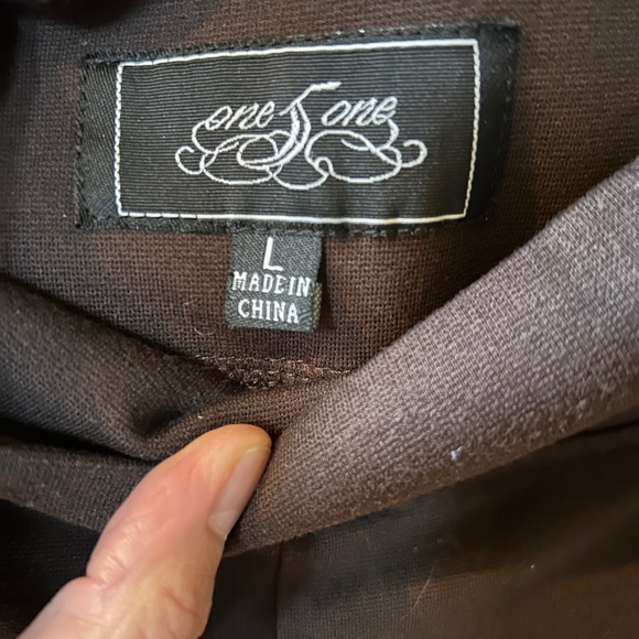 One 5 One Pants Black Leggings Women's Size Large - Picture 4 of 6